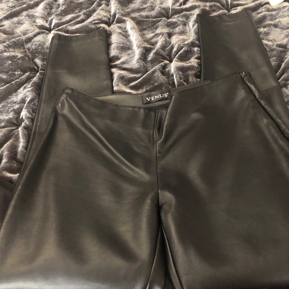 Pleather  black Venus pants- never worn - Picture 1 of 3